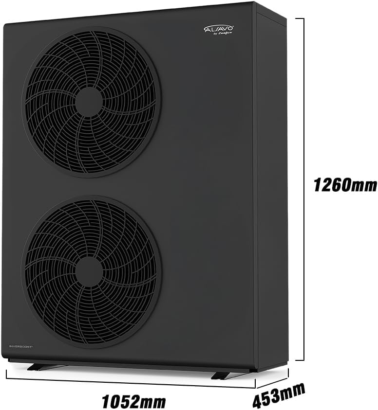 Pompe À Chaleur Air-Eau Monobloc HEAT EVI 19 kW - Triphasée, Double Ventilateur, A+++