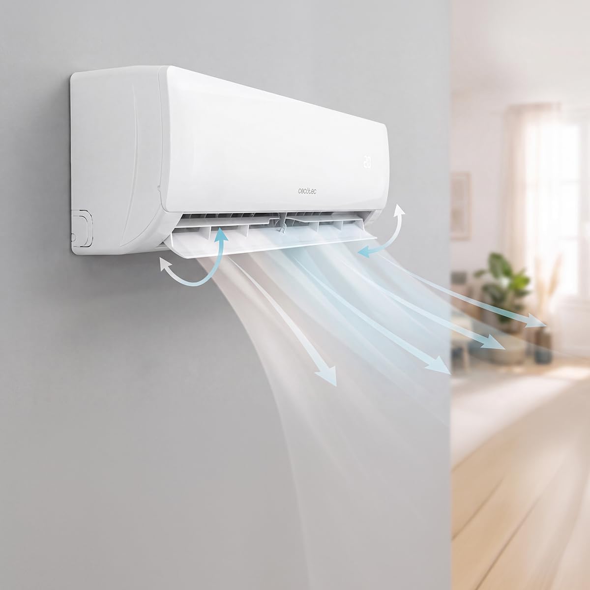 Cecotec Split Climatisation AirClima 24000 Smartfresh - 24 000 BTU, Inverter, Pompe à Chaleur, 5 Modes, 8 Vitesses
