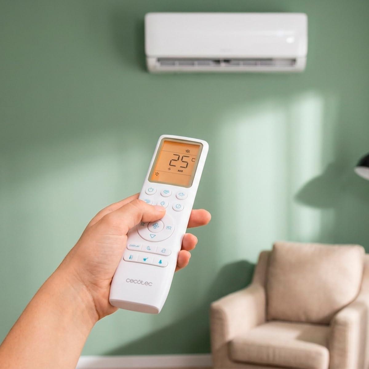 Cecotec Split Climatisation AirClima 24000 Smartfresh - 24 000 BTU, Inverter, Pompe à Chaleur, 5 Modes, 8 Vitesses