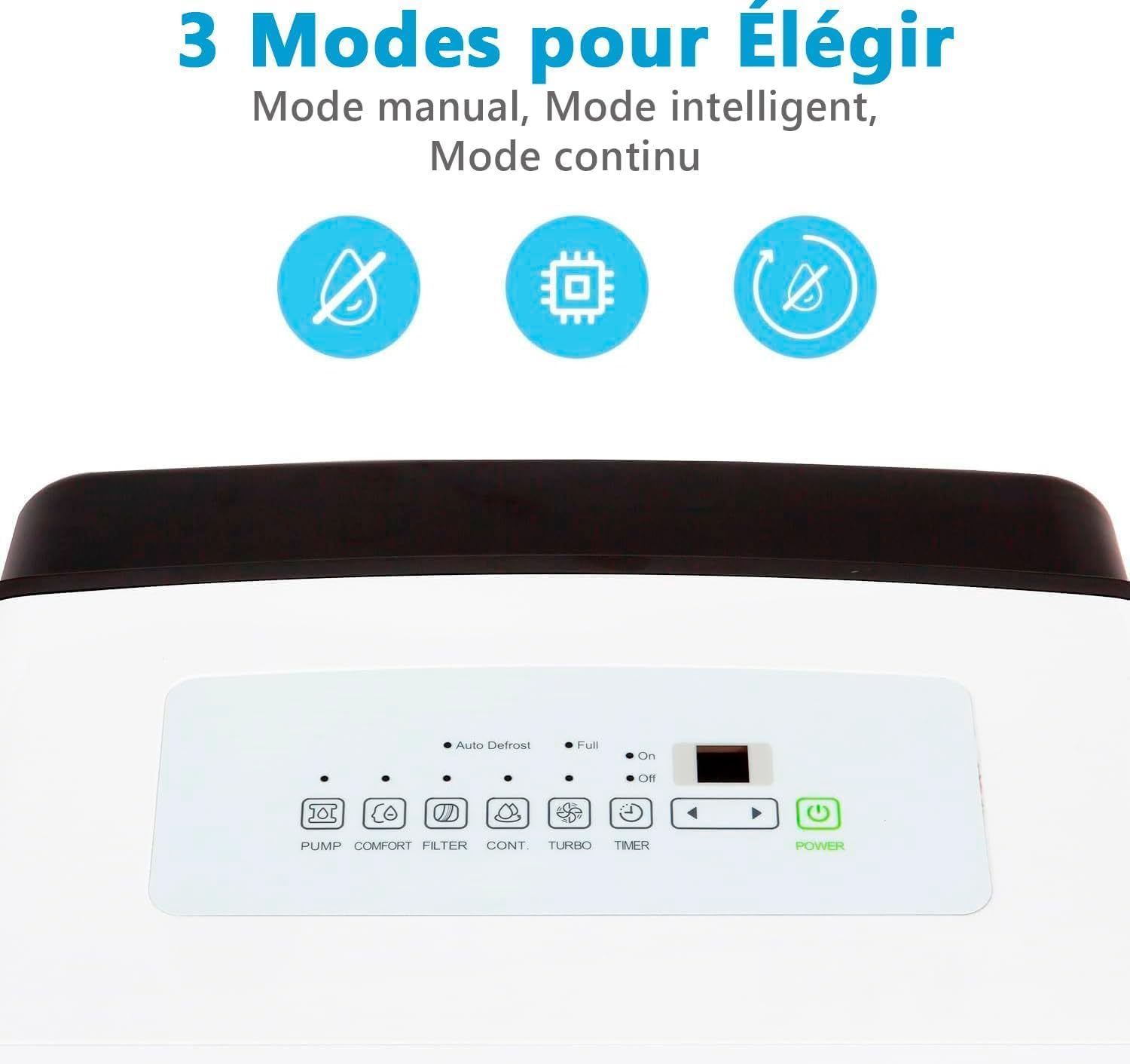 MIDEA Déshumidificateur d air Anti Moisissure intérieur 50 L/Jour | Réservoir amovible 6L, APP/Wifi, Mode Confort, Minuterie 24H | Déshumidificateur industriel de grande capacité jusqu’à 120m²/300 m³