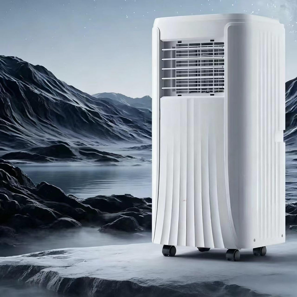Climatiseur portable 9000 BTU, refroidisseur et déshumidificateur 3 en 1 pour pièces jusqu'à 250 m², silencieux et économe en énergie pour chambre à coucher