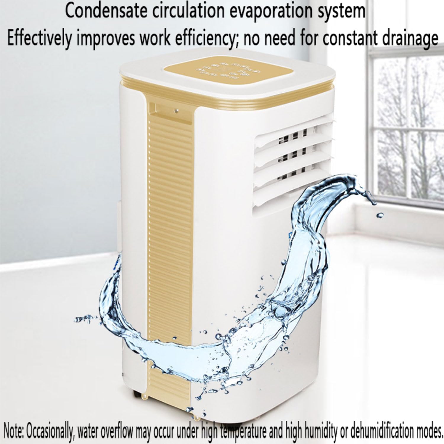 Climatiseur Portable 7 000 BTU 3 en 1 - Télécommande, Minuterie 24h, Oscillation 120°, 2 Vitesses