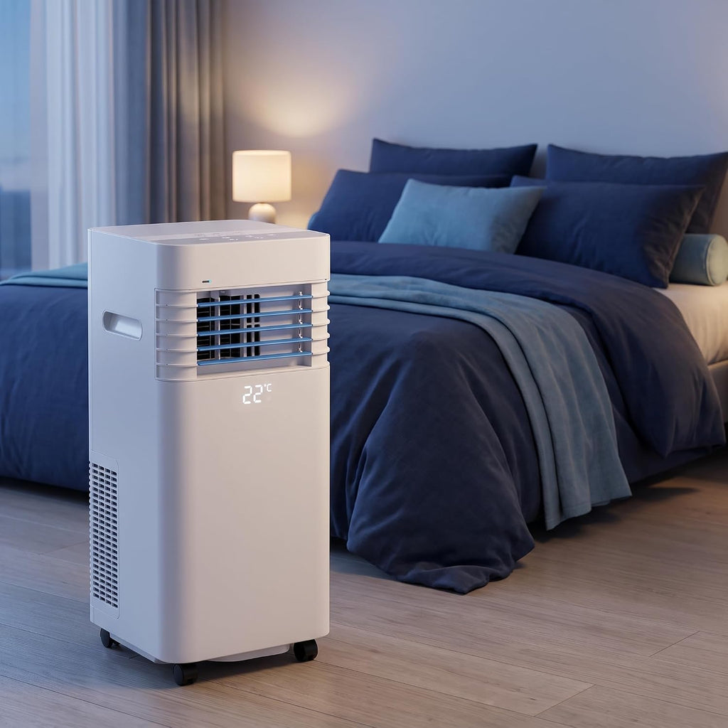 Climatiseur Portable 13 000 BTU - Refroidissement, Ventilation et Déshumidification avec Télécommande et Oscillation