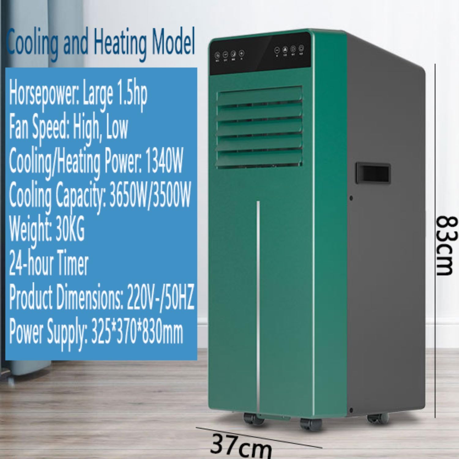 Climatiseur Portable 7 000 BTU 3 en 1 - Télécommande, Minuterie 24h, Oscillation 120°, Mode Sommeil