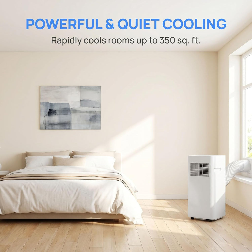 Climatiseur portable 12 000 BTU – Multifonction, silencieux, kit fenêtre