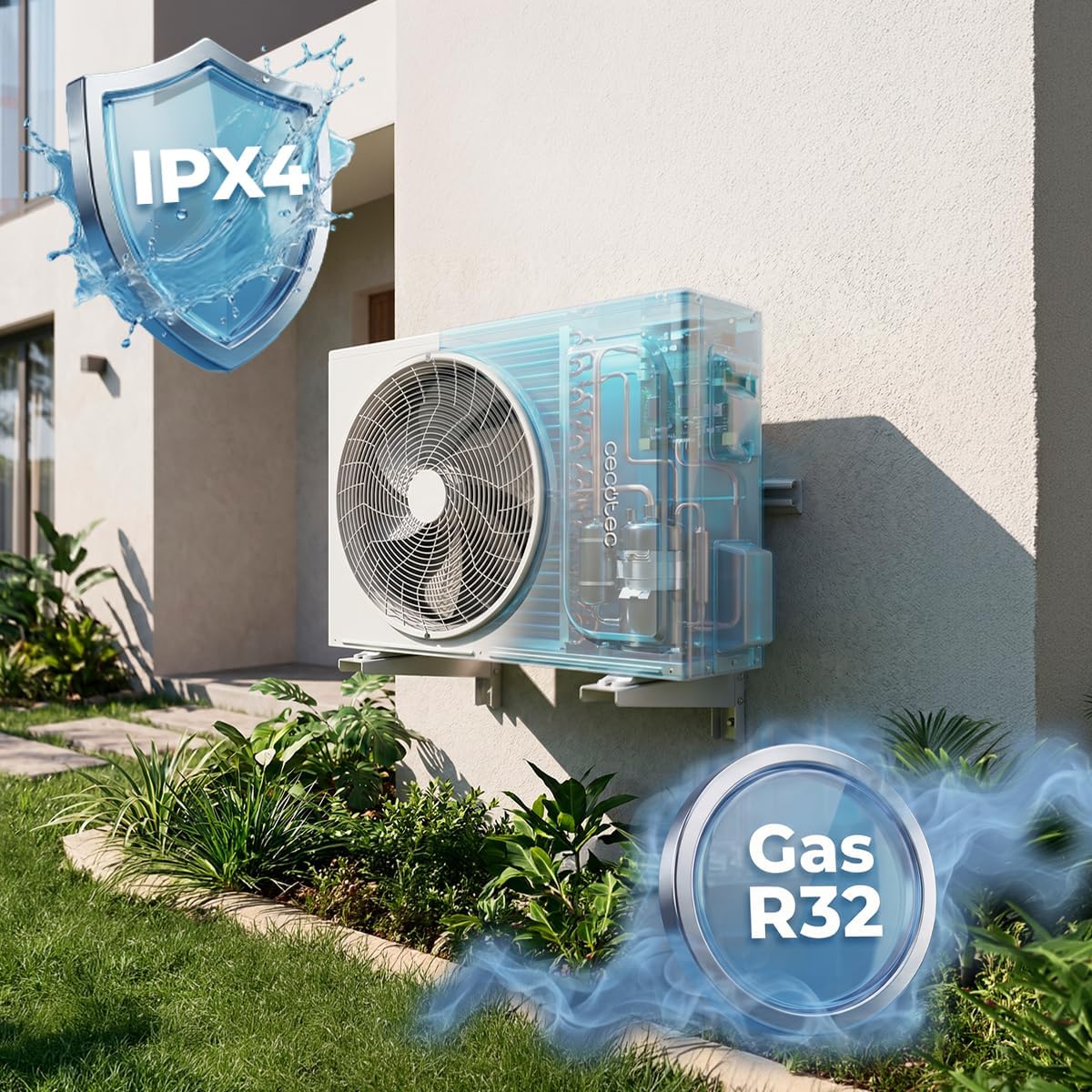 Cecotec Split Climatisation AirClima 24000 Smartfresh - 24 000 BTU, Inverter, Pompe à Chaleur, 5 Modes, 8 Vitesses
