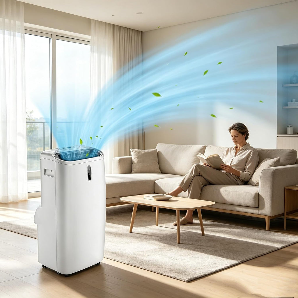 Climatiseur portable 12 000 BTU avec télécommande et kit fenêtre